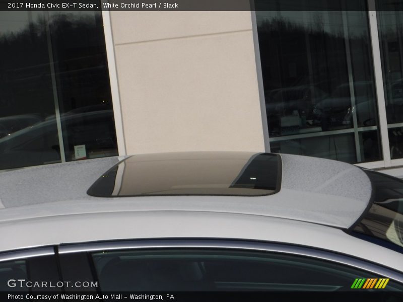 White Orchid Pearl / Black 2017 Honda Civic EX-T Sedan