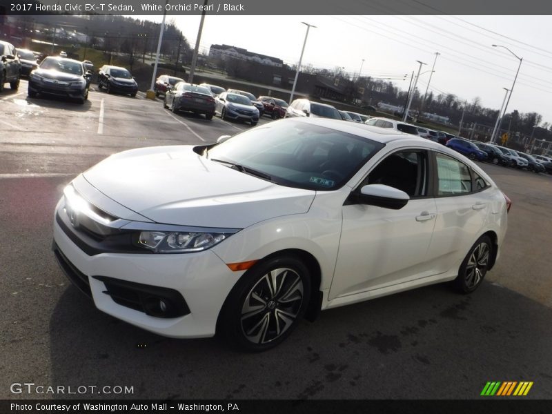 White Orchid Pearl / Black 2017 Honda Civic EX-T Sedan