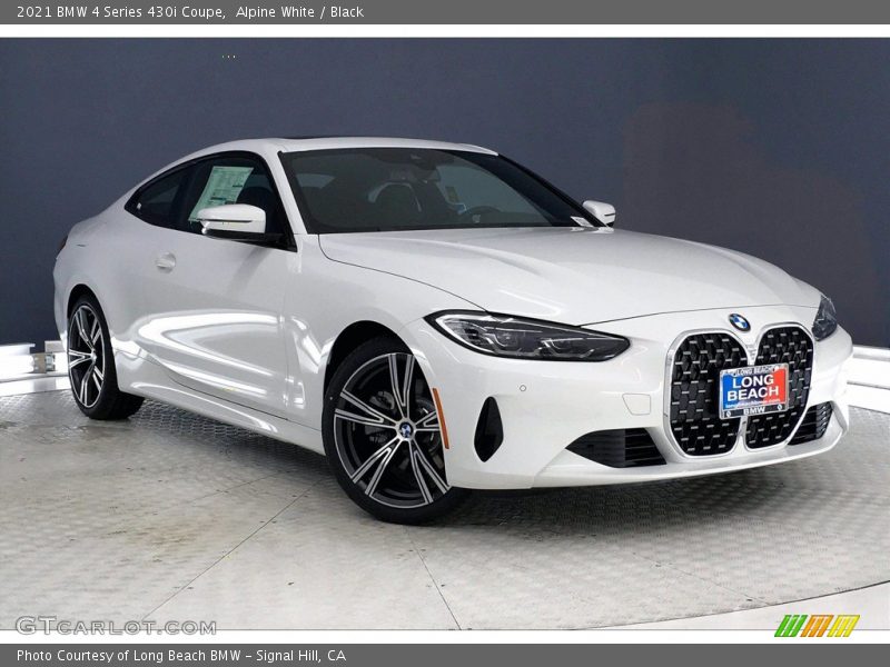 Alpine White / Black 2021 BMW 4 Series 430i Coupe