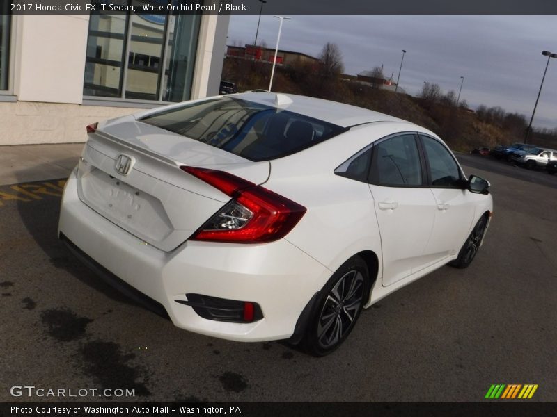 White Orchid Pearl / Black 2017 Honda Civic EX-T Sedan