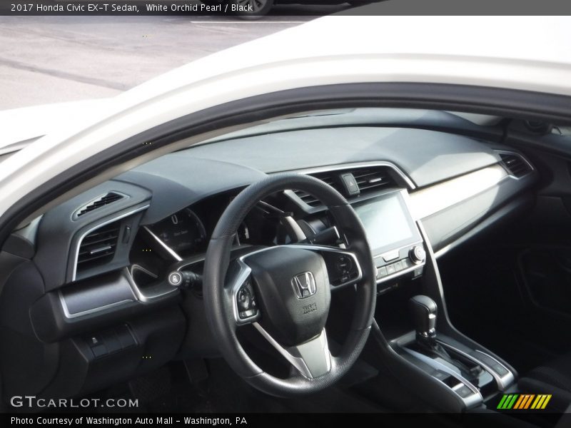 White Orchid Pearl / Black 2017 Honda Civic EX-T Sedan