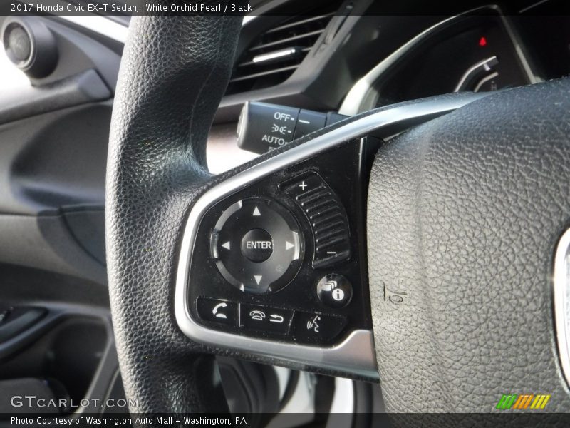 White Orchid Pearl / Black 2017 Honda Civic EX-T Sedan
