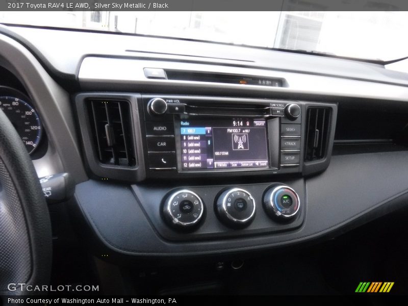 Silver Sky Metallic / Black 2017 Toyota RAV4 LE AWD