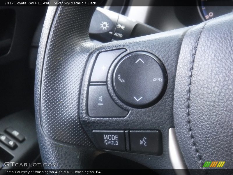 Silver Sky Metallic / Black 2017 Toyota RAV4 LE AWD