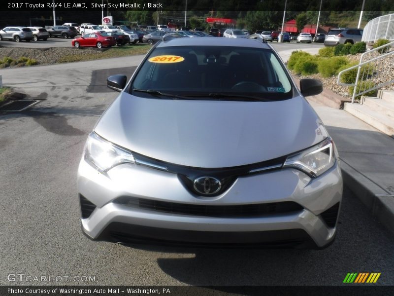 Silver Sky Metallic / Black 2017 Toyota RAV4 LE AWD