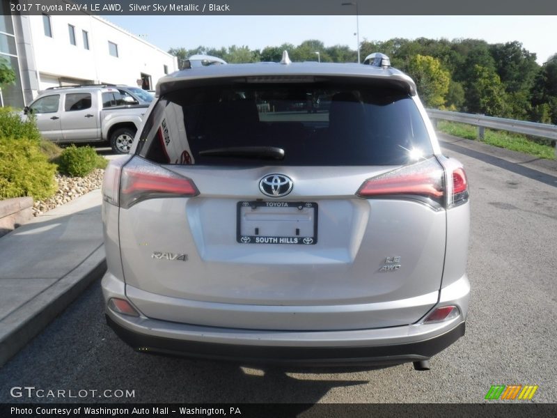 Silver Sky Metallic / Black 2017 Toyota RAV4 LE AWD