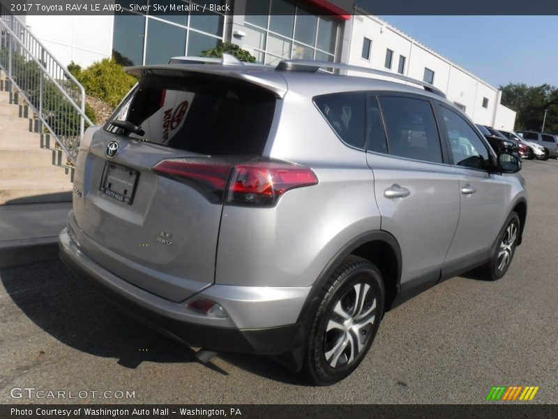 Silver Sky Metallic / Black 2017 Toyota RAV4 LE AWD