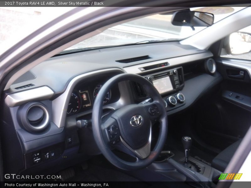 Silver Sky Metallic / Black 2017 Toyota RAV4 LE AWD