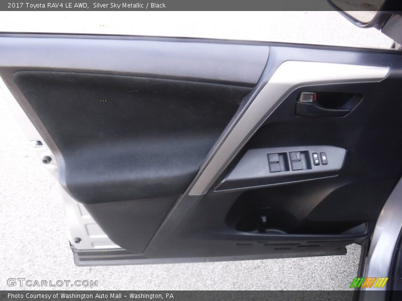 Silver Sky Metallic / Black 2017 Toyota RAV4 LE AWD