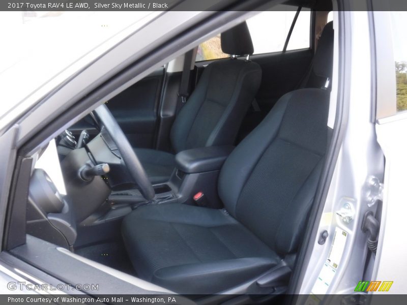 Silver Sky Metallic / Black 2017 Toyota RAV4 LE AWD