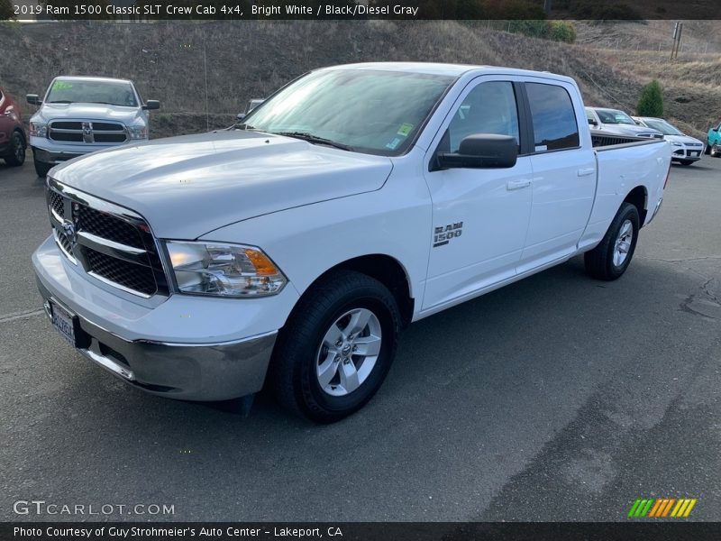 Bright White / Black/Diesel Gray 2019 Ram 1500 Classic SLT Crew Cab 4x4