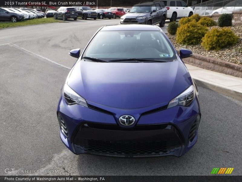 Blue Crush Metallic / Black 2019 Toyota Corolla SE