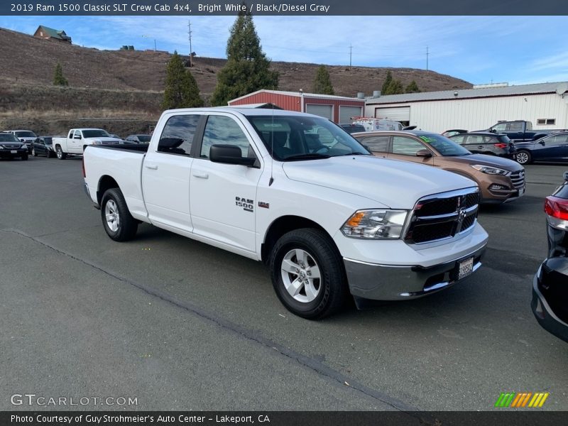 Bright White / Black/Diesel Gray 2019 Ram 1500 Classic SLT Crew Cab 4x4