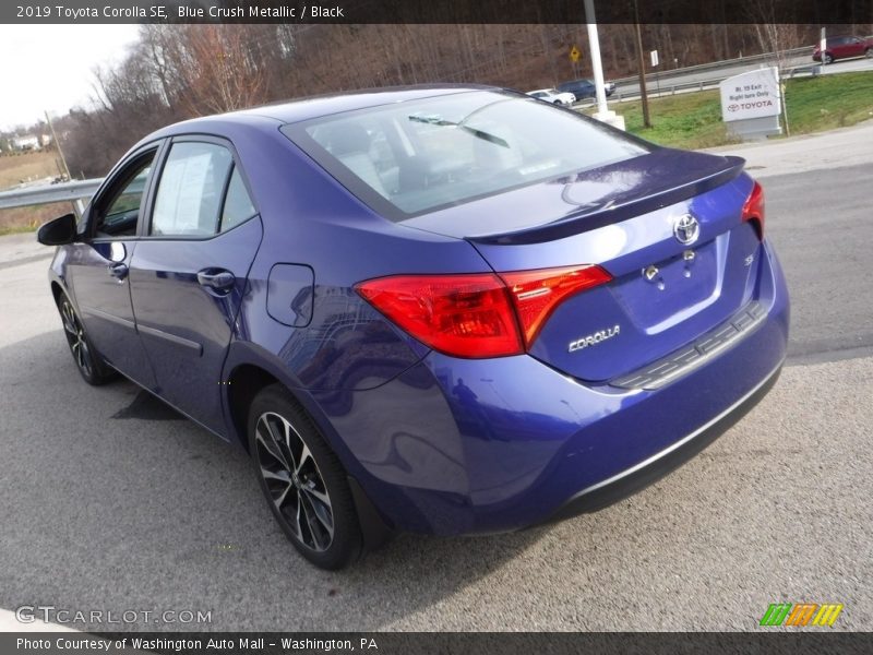 Blue Crush Metallic / Black 2019 Toyota Corolla SE