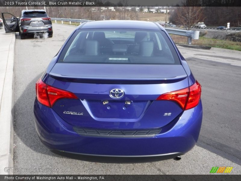 Blue Crush Metallic / Black 2019 Toyota Corolla SE