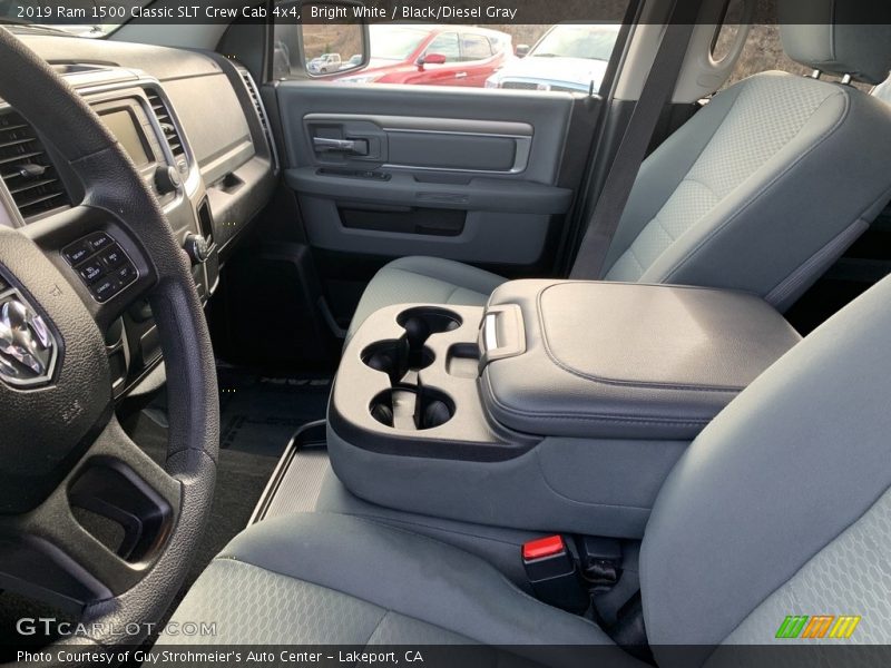 Bright White / Black/Diesel Gray 2019 Ram 1500 Classic SLT Crew Cab 4x4