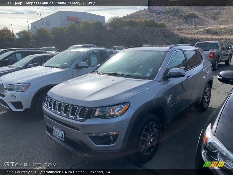 White / Black/Ski Gray 2018 Jeep Compass Latitude