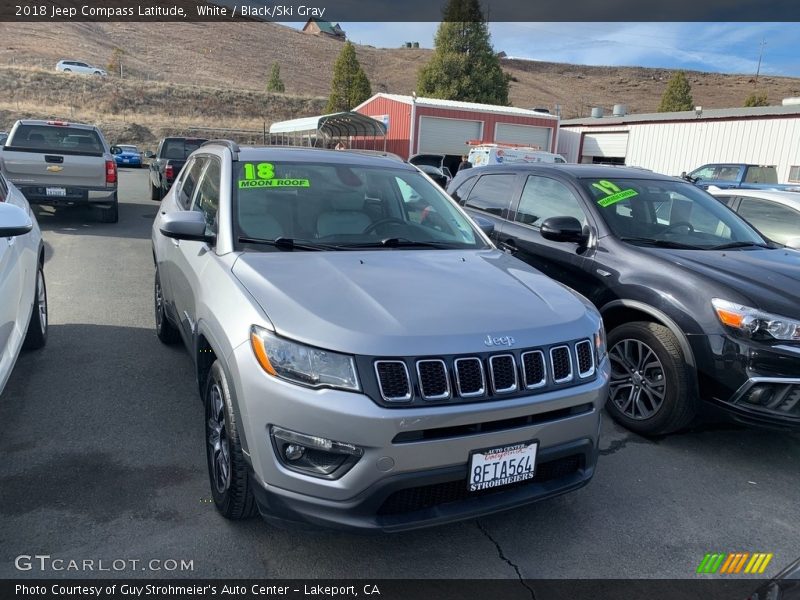 White / Black/Ski Gray 2018 Jeep Compass Latitude