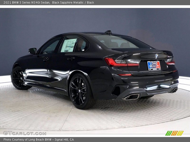 Black Sapphire Metallic / Black 2021 BMW 3 Series M340i Sedan