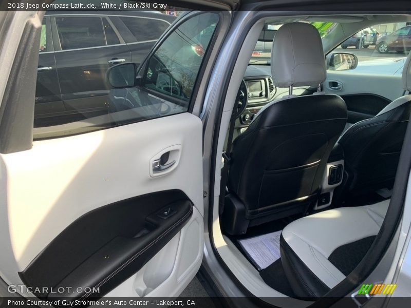 White / Black/Ski Gray 2018 Jeep Compass Latitude
