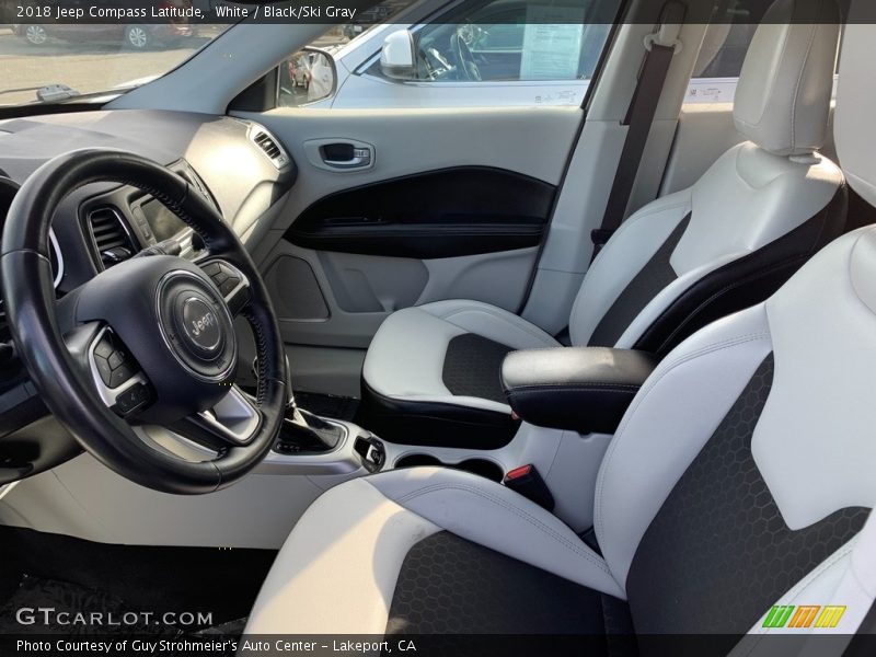 White / Black/Ski Gray 2018 Jeep Compass Latitude