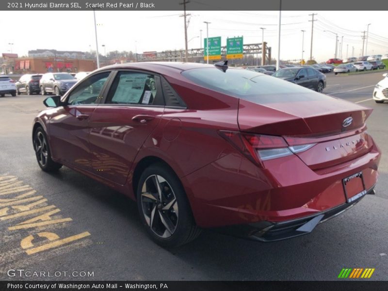 Scarlet Red Pearl / Black 2021 Hyundai Elantra SEL