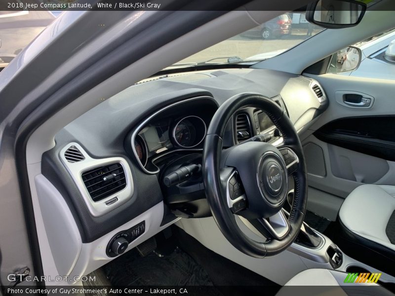 White / Black/Ski Gray 2018 Jeep Compass Latitude