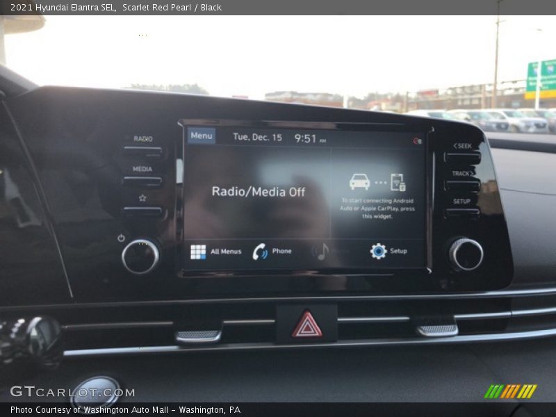 Scarlet Red Pearl / Black 2021 Hyundai Elantra SEL
