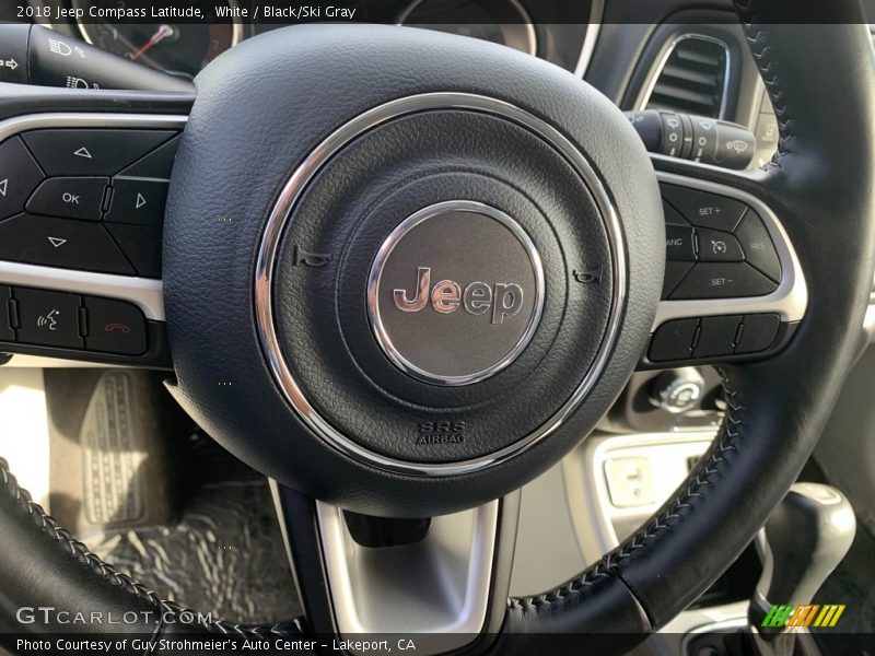 White / Black/Ski Gray 2018 Jeep Compass Latitude