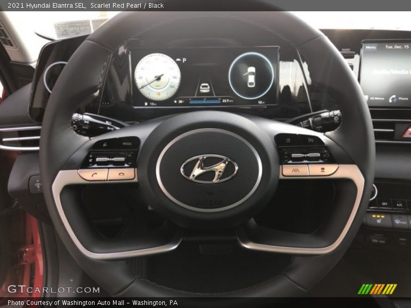 Scarlet Red Pearl / Black 2021 Hyundai Elantra SEL