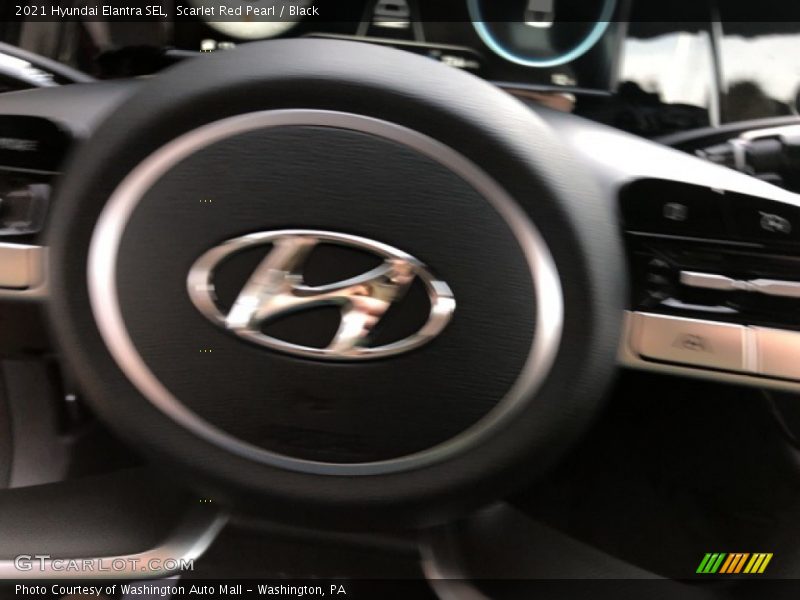 Scarlet Red Pearl / Black 2021 Hyundai Elantra SEL