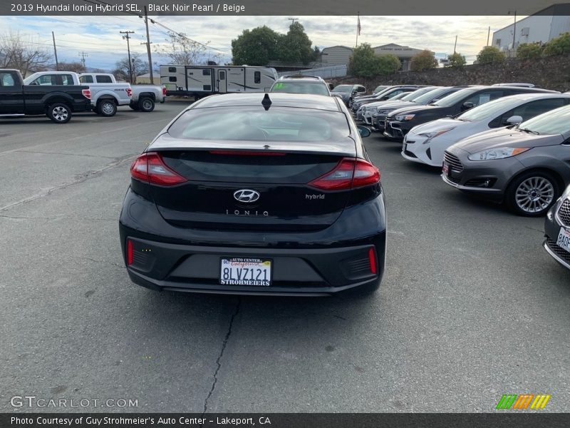 Black Noir Pearl / Beige 2019 Hyundai Ioniq Hybrid SEL