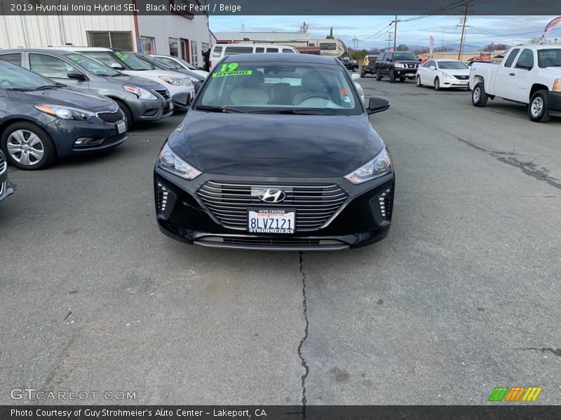 Black Noir Pearl / Beige 2019 Hyundai Ioniq Hybrid SEL