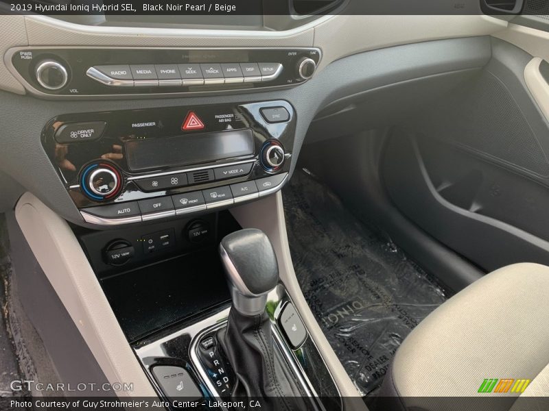 Black Noir Pearl / Beige 2019 Hyundai Ioniq Hybrid SEL