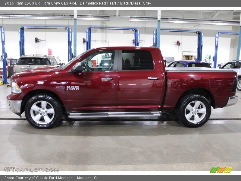  2016 1500 Big Horn Crew Cab 4x4 Delmonico Red Pearl