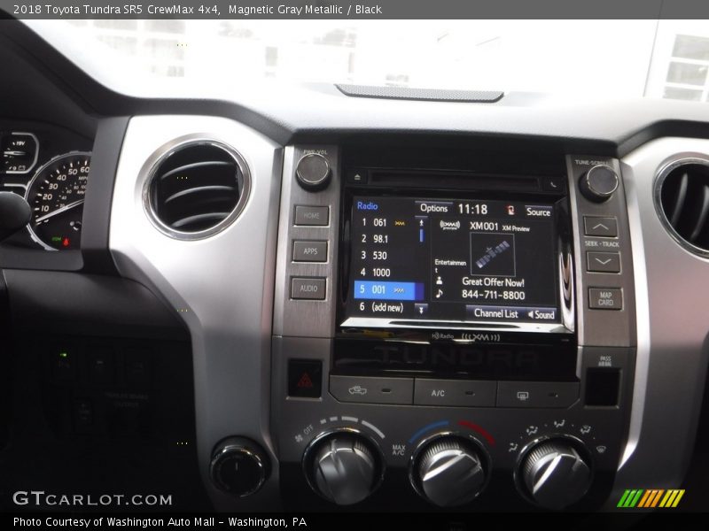 Magnetic Gray Metallic / Black 2018 Toyota Tundra SR5 CrewMax 4x4