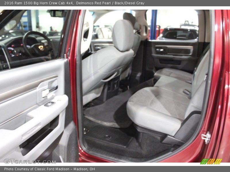 Rear Seat of 2016 1500 Big Horn Crew Cab 4x4