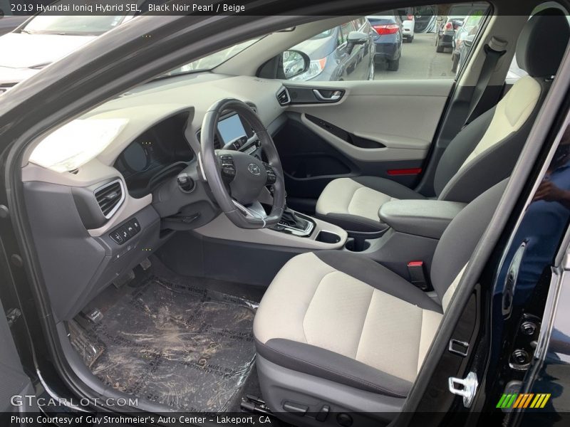 Black Noir Pearl / Beige 2019 Hyundai Ioniq Hybrid SEL