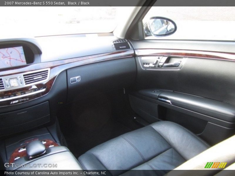 Black / Black 2007 Mercedes-Benz S 550 Sedan