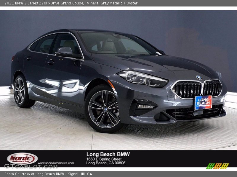 Mineral Gray Metallic / Oyster 2021 BMW 2 Series 228i xDrive Grand Coupe
