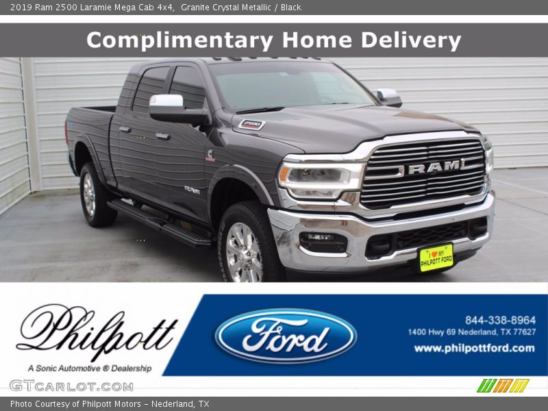 Granite Crystal Metallic / Black 2019 Ram 2500 Laramie Mega Cab 4x4