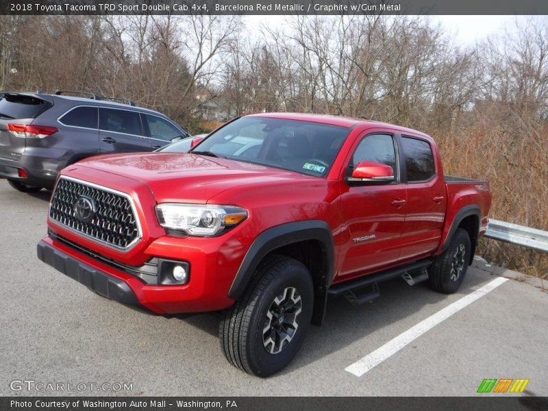 Barcelona Red Metallic / Graphite w/Gun Metal 2018 Toyota Tacoma TRD Sport Double Cab 4x4