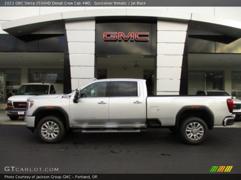 Quicksilver Metallic / Jet Black 2021 GMC Sierra 3500HD Denali Crew Cab 4WD