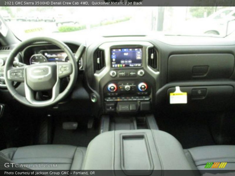 Quicksilver Metallic / Jet Black 2021 GMC Sierra 3500HD Denali Crew Cab 4WD