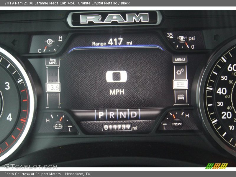 Granite Crystal Metallic / Black 2019 Ram 2500 Laramie Mega Cab 4x4