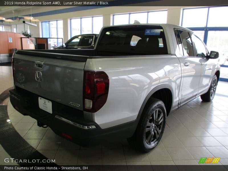 Lunar Silver Metallic / Black 2019 Honda Ridgeline Sport AWD