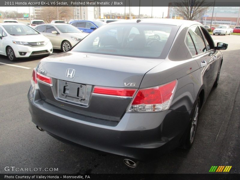 Polished Metal Metallic / Black 2011 Honda Accord EX-L V6 Sedan