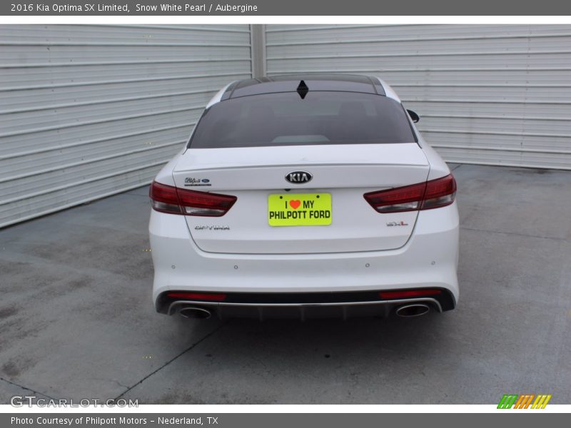 Snow White Pearl / Aubergine 2016 Kia Optima SX Limited