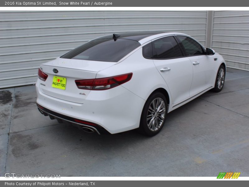 Snow White Pearl / Aubergine 2016 Kia Optima SX Limited