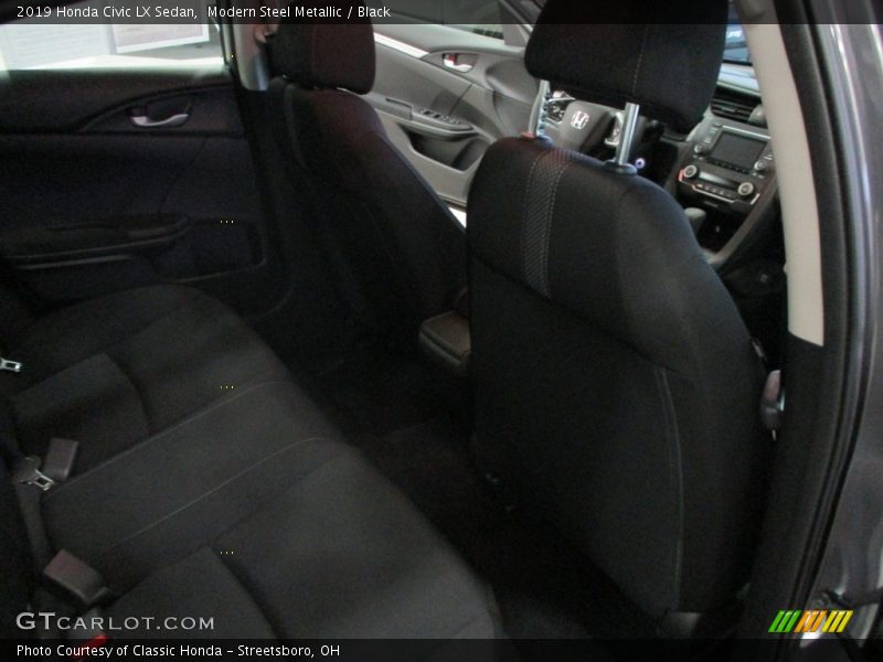 Modern Steel Metallic / Black 2019 Honda Civic LX Sedan